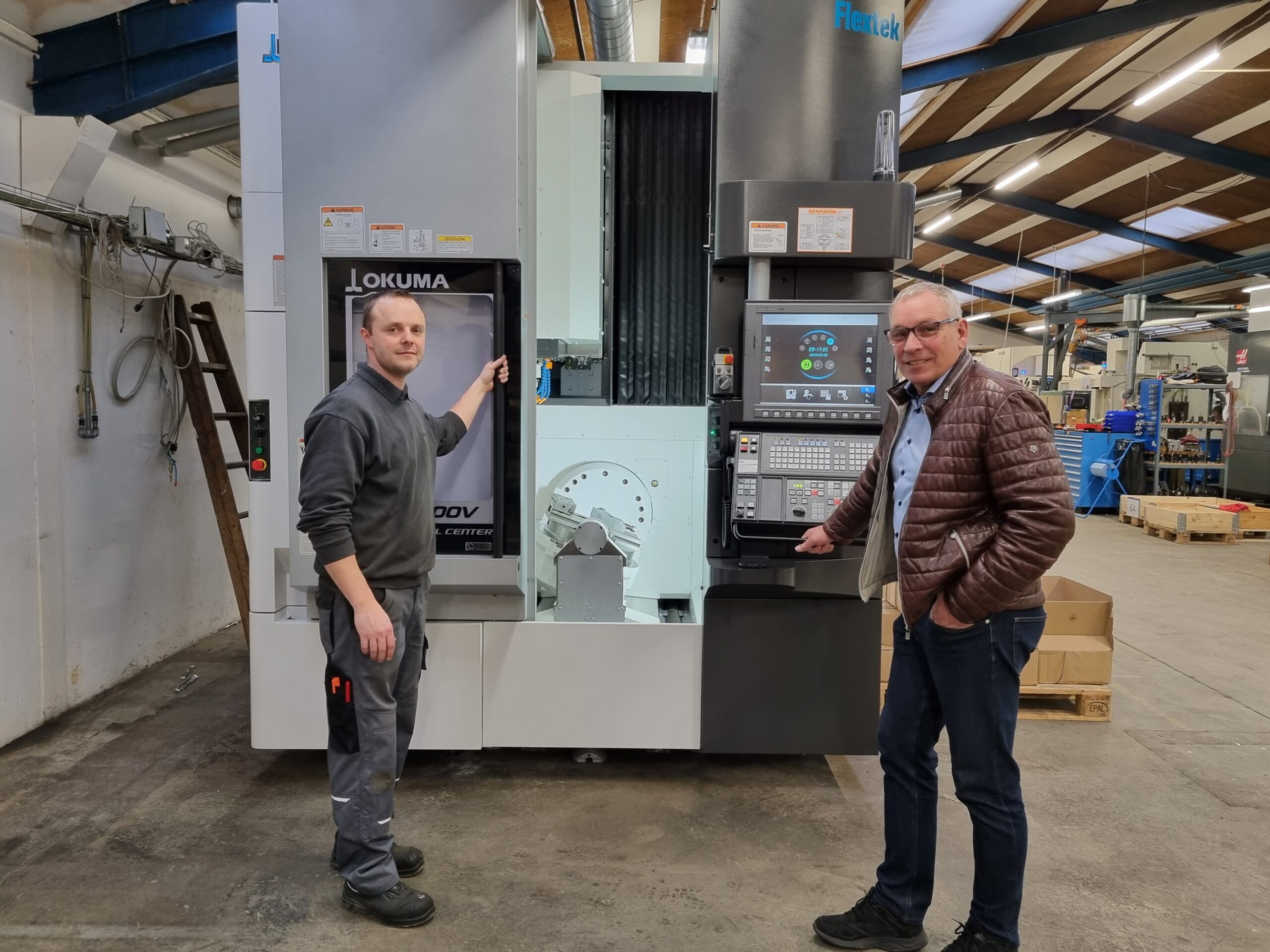 CNC-Team Horsens med ny Okuma MU4000V leveret af Flextek – præcis og driftssikker CNC-løsning
