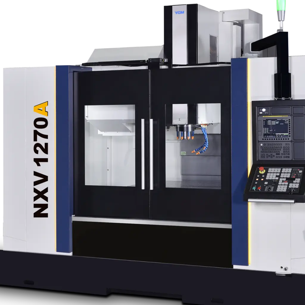 YCM NXV 1270A CNC-maskine – vertikalt bearbejdningscenter til præcis og stabil fræsning i industriproduktion.